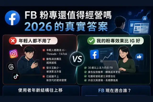 FB 粉專還值得經營嗎？2026 的真實答案與從零開始的六步路線