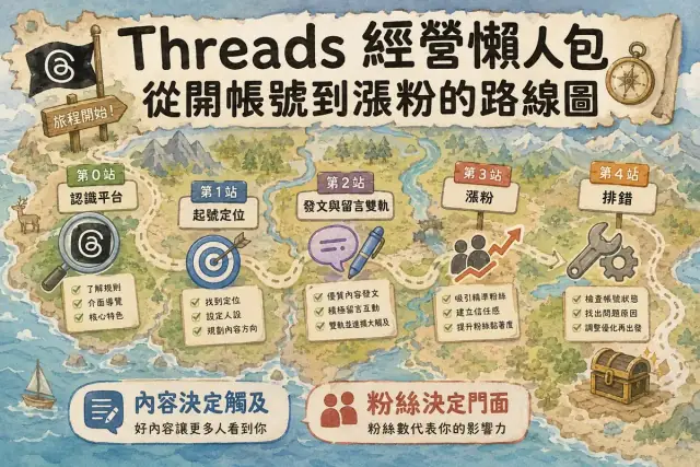 Threads 經營懶人包：從開帳號到漲粉，台灣脆圈的完整路線圖